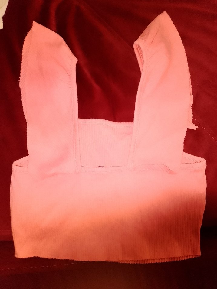 Pembe Askısız Crop Üst - Görsel 2