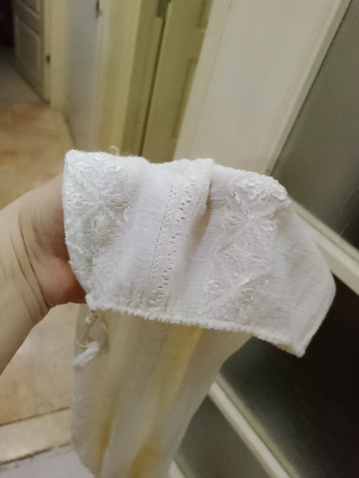 Şile bezi Beyaz Bohem Uzun Kollu Bluz - Görsel 3