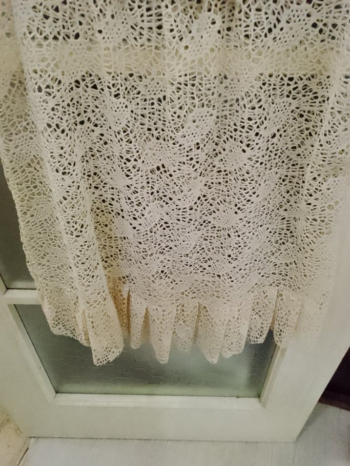 Dantel Detaylı krem Bohem Mini elbise - Görsel 3