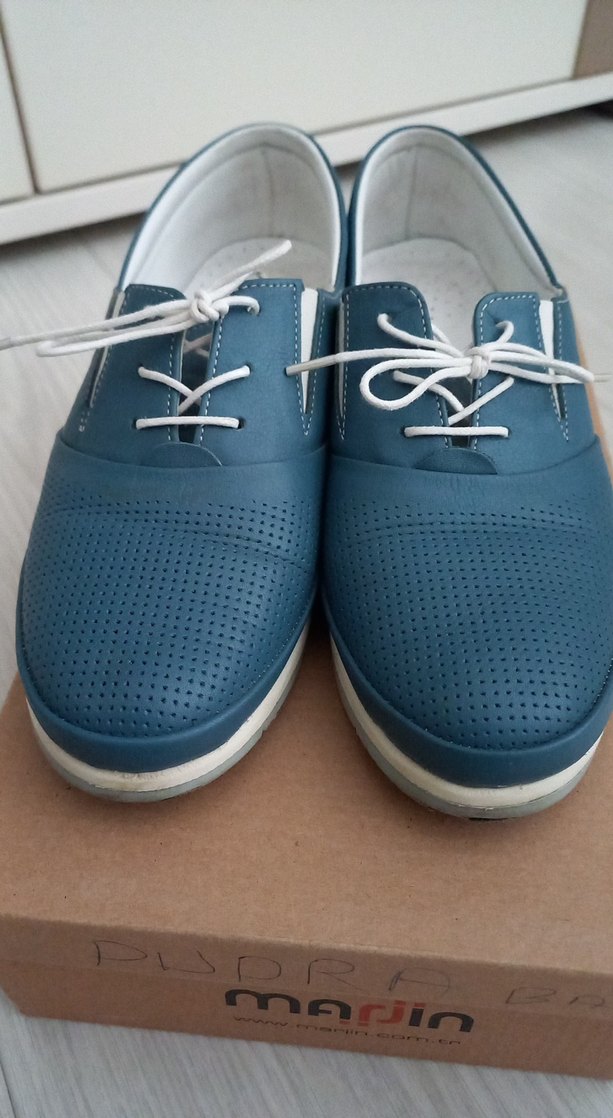 Mavi Dolgu Topuklu Günlük Kadın Ayakkabı - Görsel 3