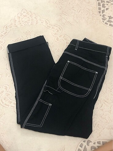 Hm dikiş detaylı kargo jean