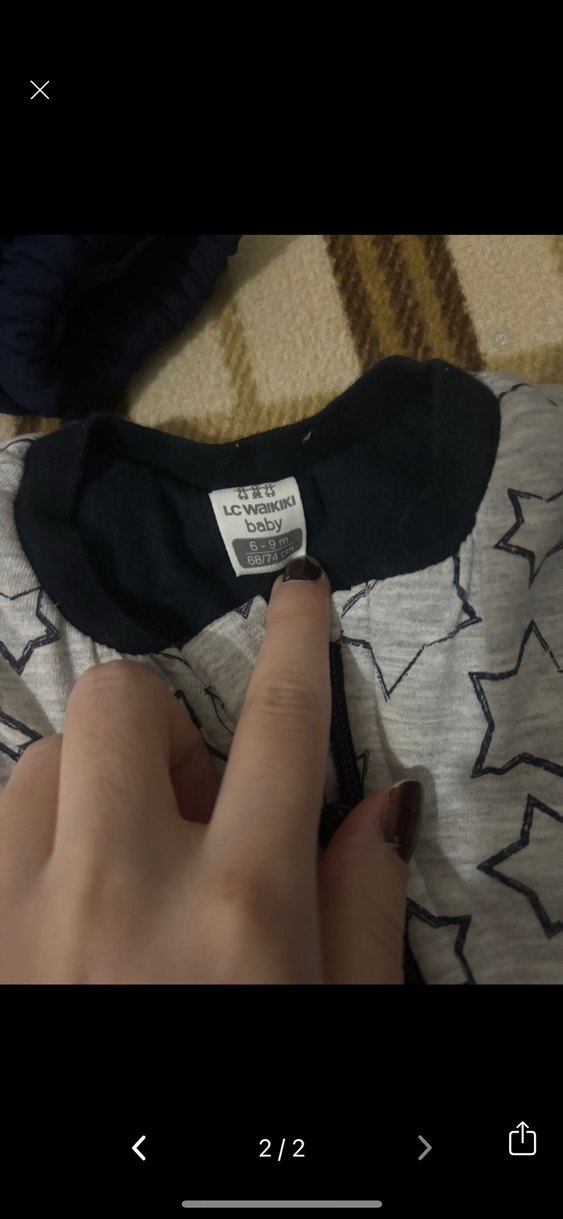 Gri Fermuarlı Erkek Bebek Astronot Tulumu - Görsel 2