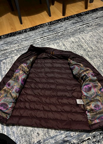 Bordo Fermuarlı Erkek Mont - Görsel 2