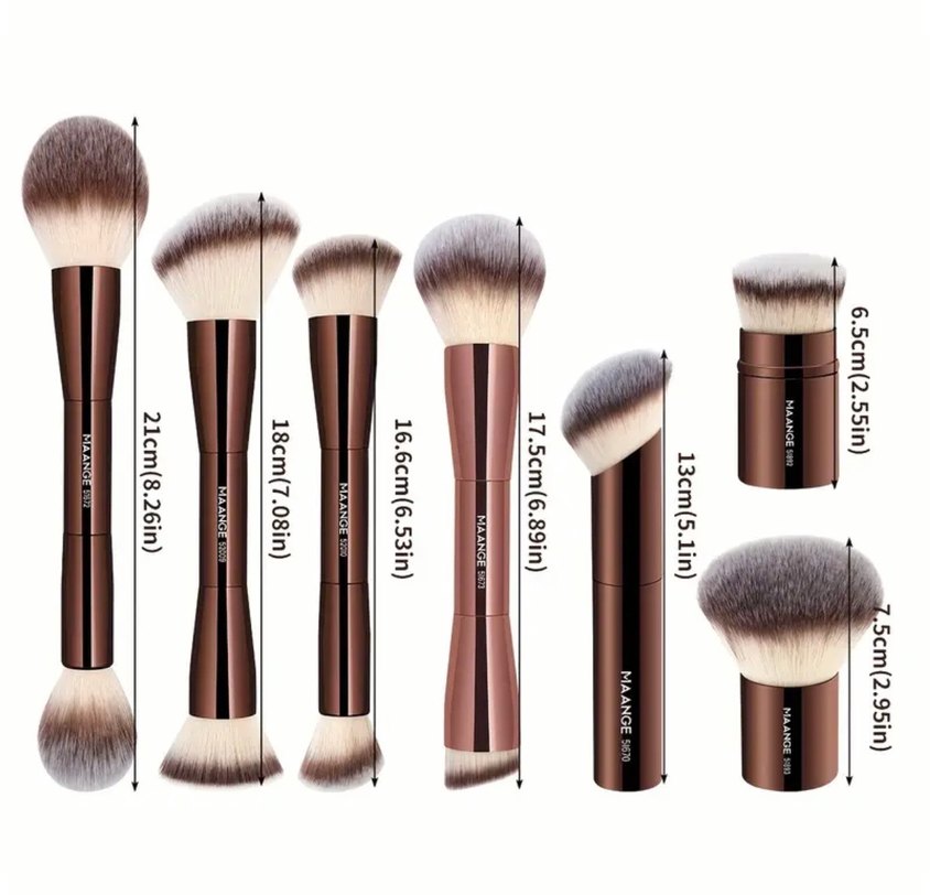 Maange 7 Parça Makyaj Fırça Seti - Görsel 4