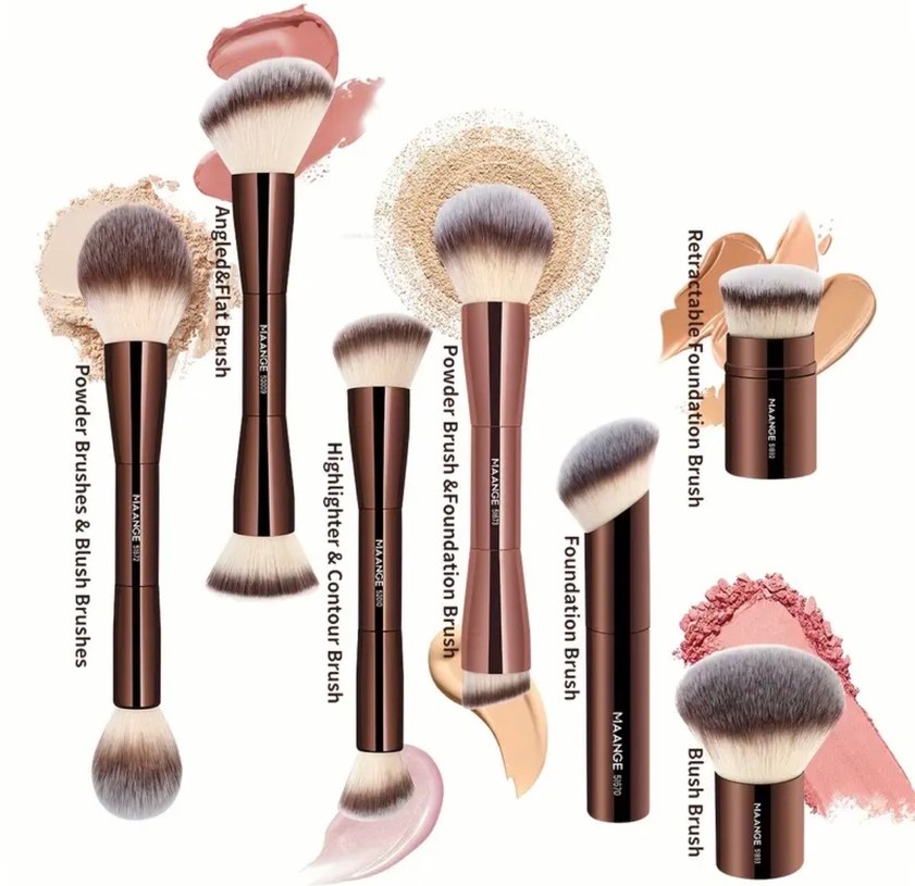 Maange 7 Parça Makyaj Fırça Seti - Görsel 3