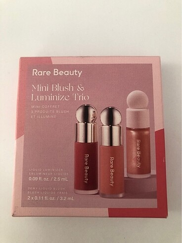 Beden Renk Rare Beauty Mini Blush Luminize Trio