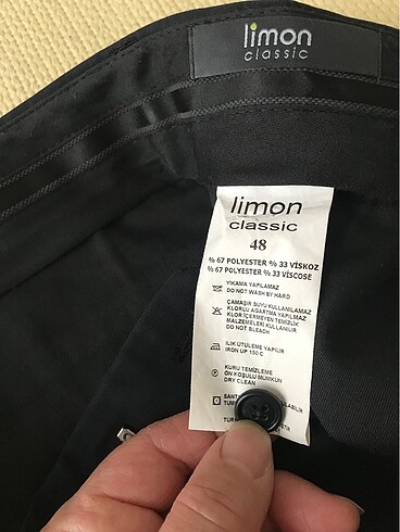 46 Beden lacivert Renk Limon pantolon