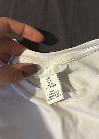 H&M Kadın Beyaz Kısa Kollu Basic Tişört