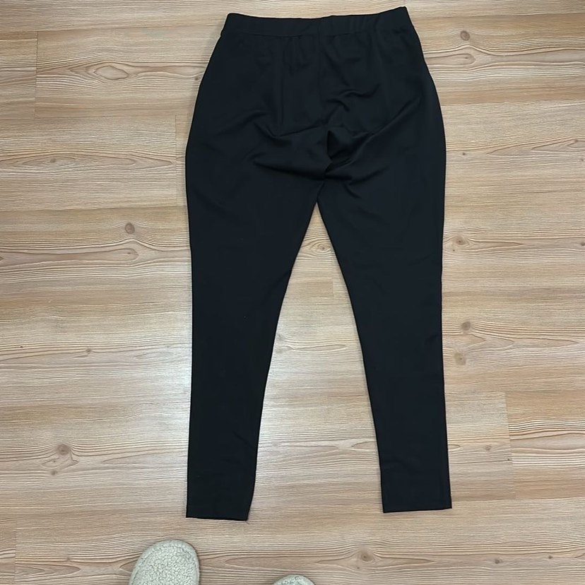 Siyah Pliseli Kadın Kumaş Pantolon - Görsel 3