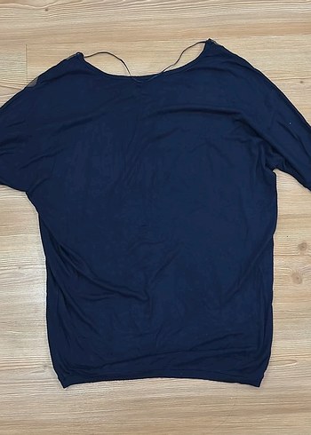 Lacivert V Yaka Kadın bluz - Görsel 4