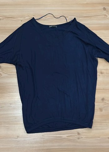 Lacivert V Yaka Kadın bluz - Görsel 2