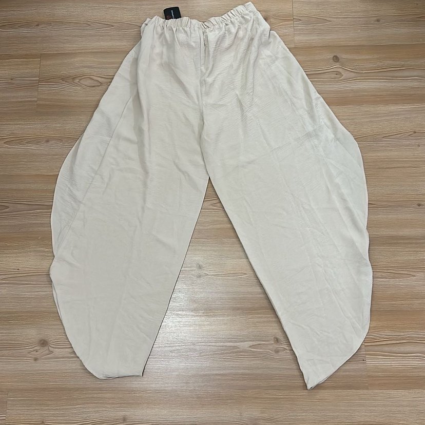 Bej  Kadın şalvar Pantolon - Görsel 3