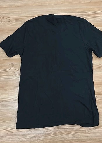 Erkek Siyah Kısa Kollu Basic Tişört - Görsel 3