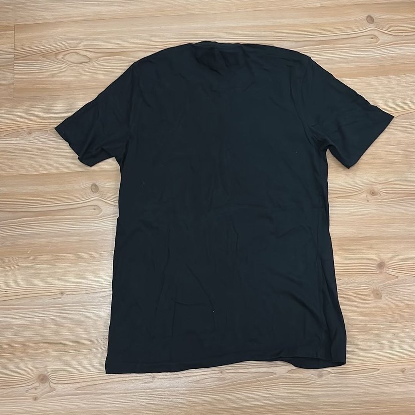 Erkek Siyah Kısa Kollu Basic Tişört - Görsel 3