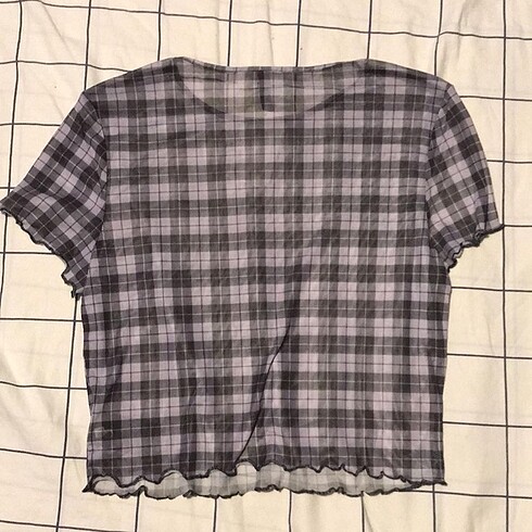 H&M ekoseli transparan üst