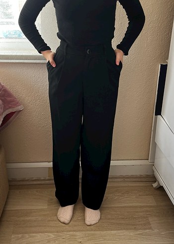 Zara Siyah kumaş  Pantolon - Görsel 2