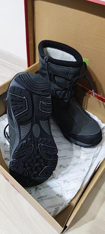 37 Beden gri Renk Lumberjack Waterproof Kadın Bot