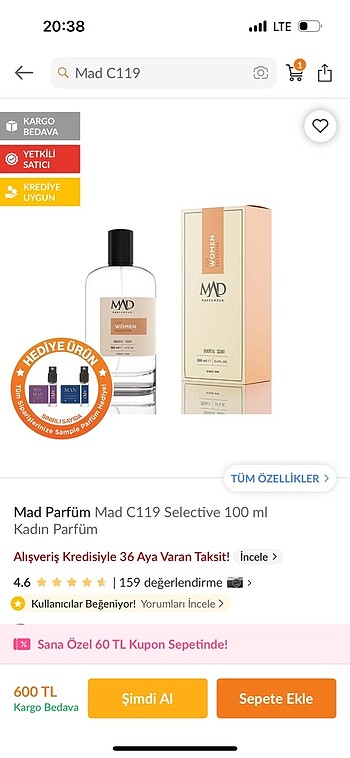  Beden Mad c119 100 ml