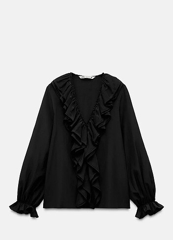 Zara fırfırlı bluz