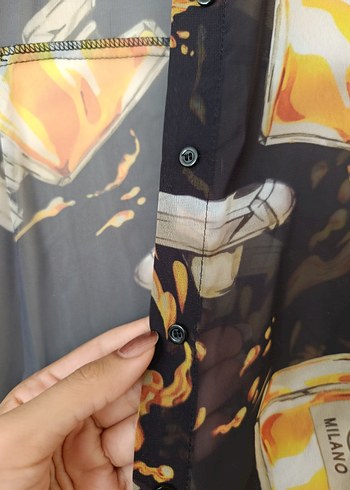 l Beden siyah Renk Moschino Kadın Gömlek