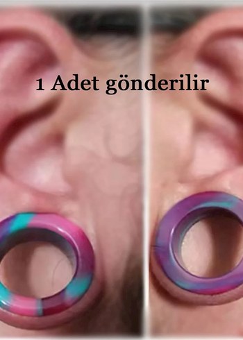Silikon Tünel Piercing - Görsel 4