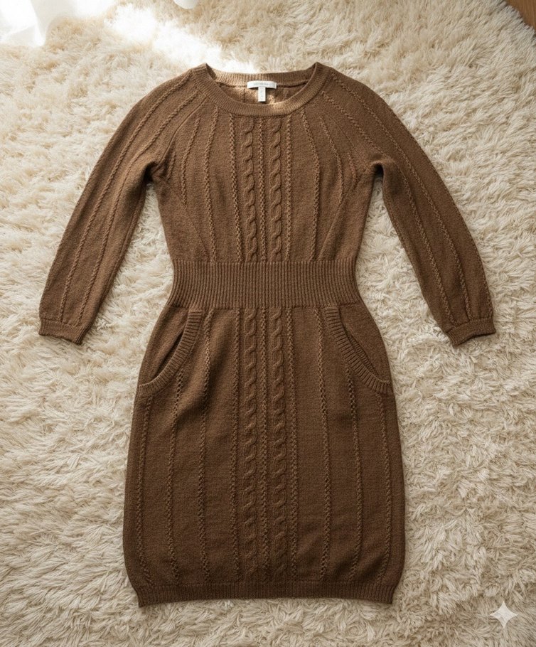 Mango Casual Sportswear Triko Elbise - Görsel 2