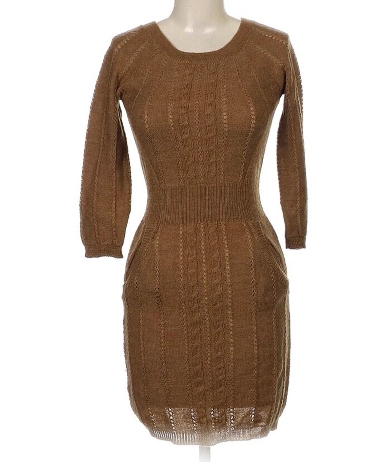 Mango Casual Sportswear Triko Elbise - Görsel 3