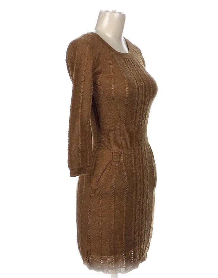 Mango Casual Sportswear Triko Elbise - Görsel 4