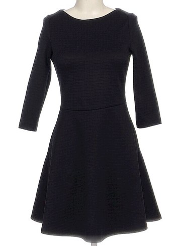 Zara Basic Siyah Mini Elbise - Görsel 4