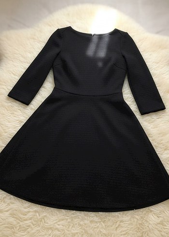 Zara Basic Siyah Mini Elbise - Görsel 3