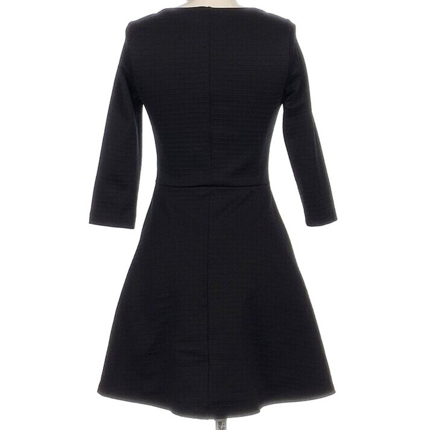 Zara Basic Siyah Mini Elbise - Görsel 5