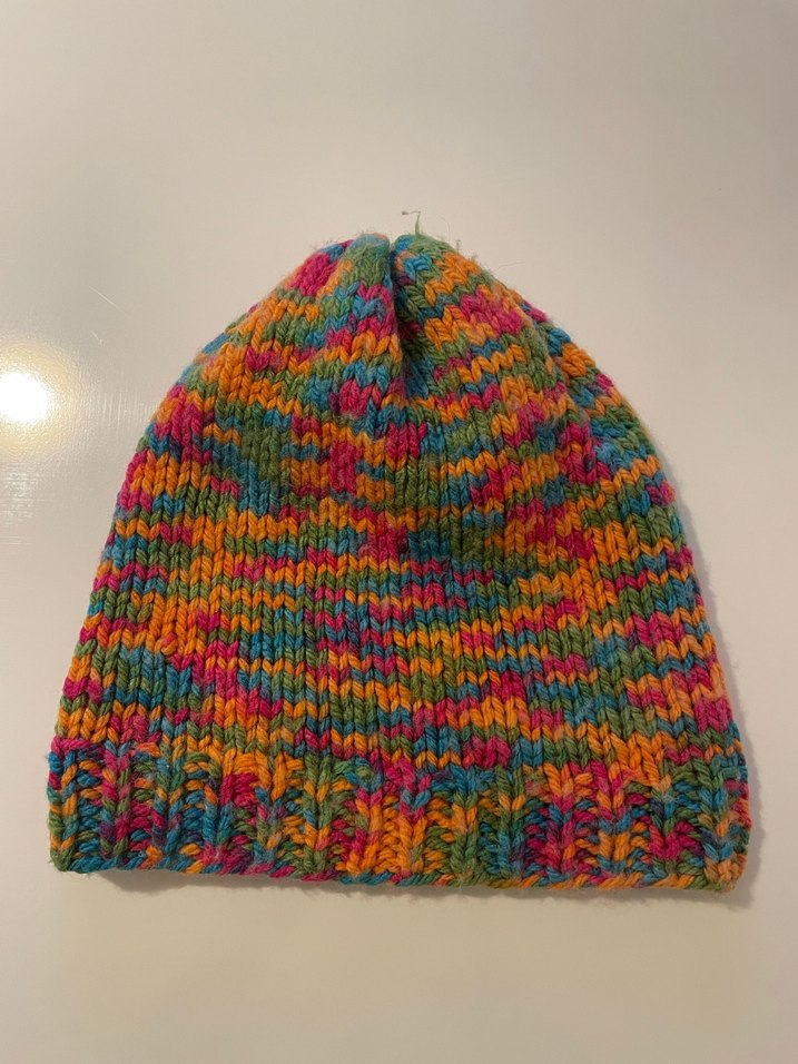 Renkli Örgü Kadın Bere - Görsel 3