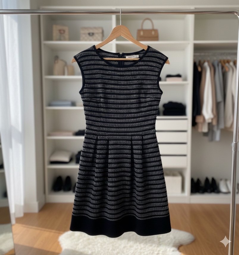 Stradivarius Çizgili Mini Elbise - Görsel 4