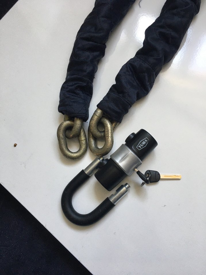 Kilitli Zincir Güvenlik Kablosu Siyah - Görsel 4