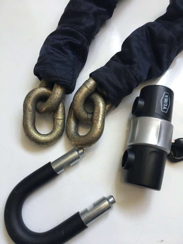 Kilitli Zincir Güvenlik Kablosu Siyah - Görsel 3