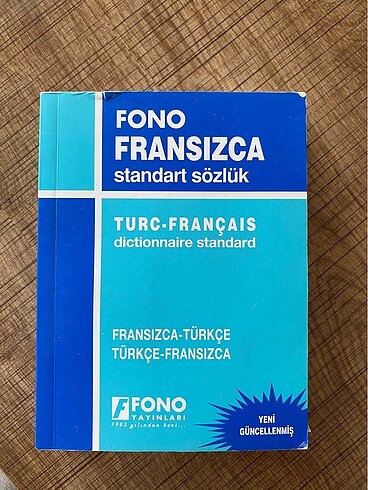 Fono yayınları Fransızca sözlük