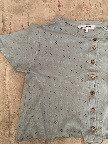 l Beden Koton bebek mavisi crop L