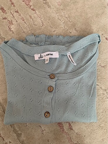 l Beden mavi Renk Koton bebek mavisi crop L