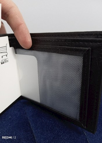 Siyah yumuşak deri Erkek Cüzdanı - Görsel 6