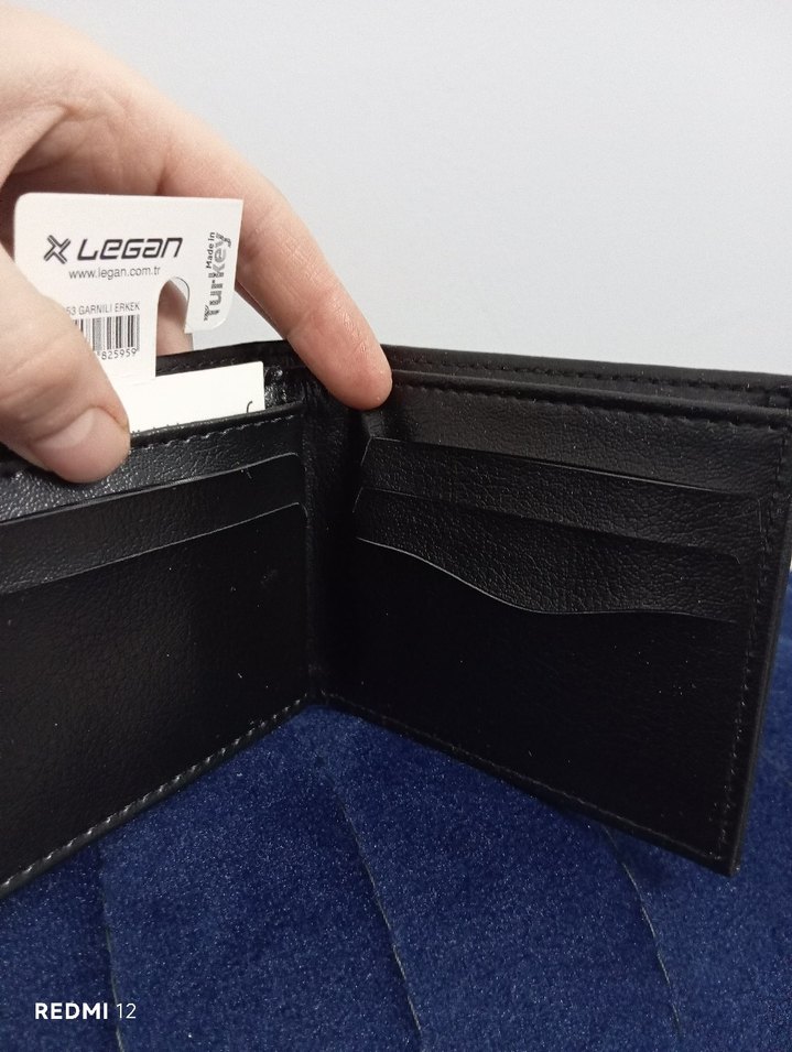 Siyah yumuşak deri Erkek Cüzdanı - Görsel 2