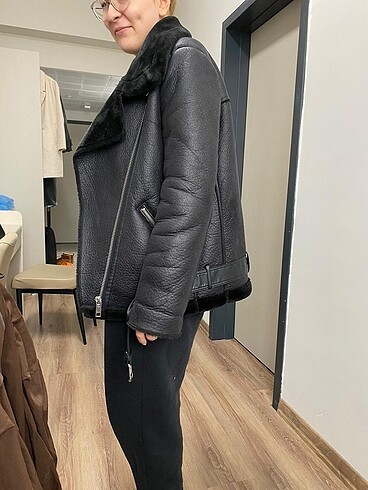 m Beden Zara kaban kullanılmadı