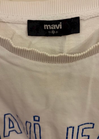 Mavi Jeans Beyaz erkek Sweatshirt - Görsel 2