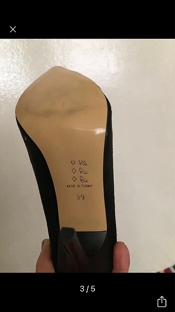 39 Beden Stiletto ayakkabı