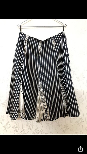 Palmetto Midi boy saten etek