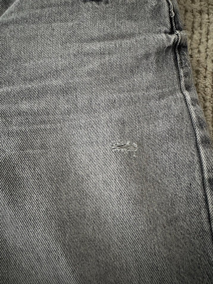pull and bear gri denim pantolon - Görsel 3