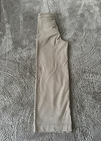 uspa Kadın Bej kareli kaşe pantolon - Görsel 3