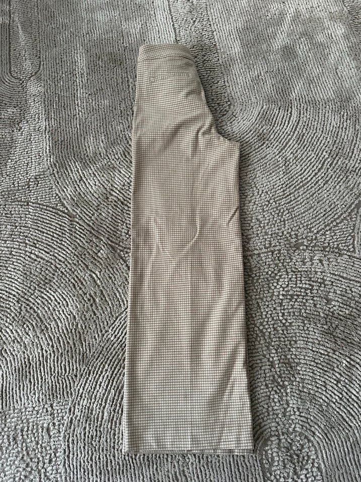 uspa Kadın Bej kareli kaşe pantolon - Görsel 3