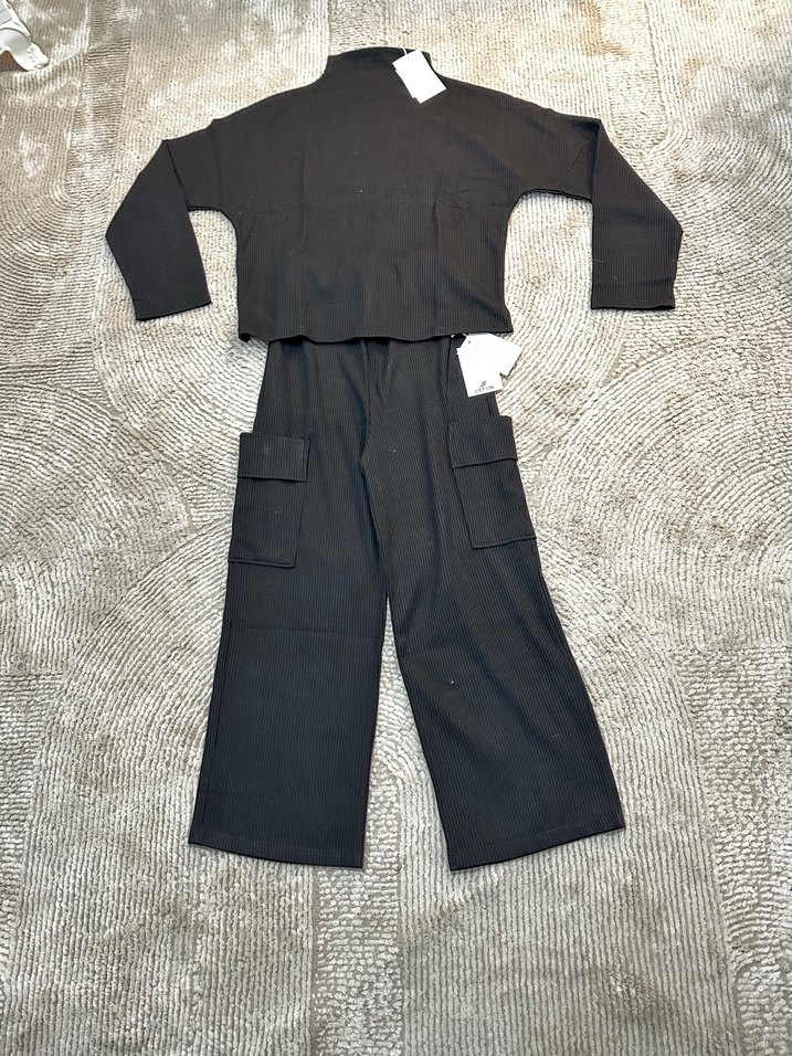 Kadın Siyah Rahat Kesim takım - Görsel 2