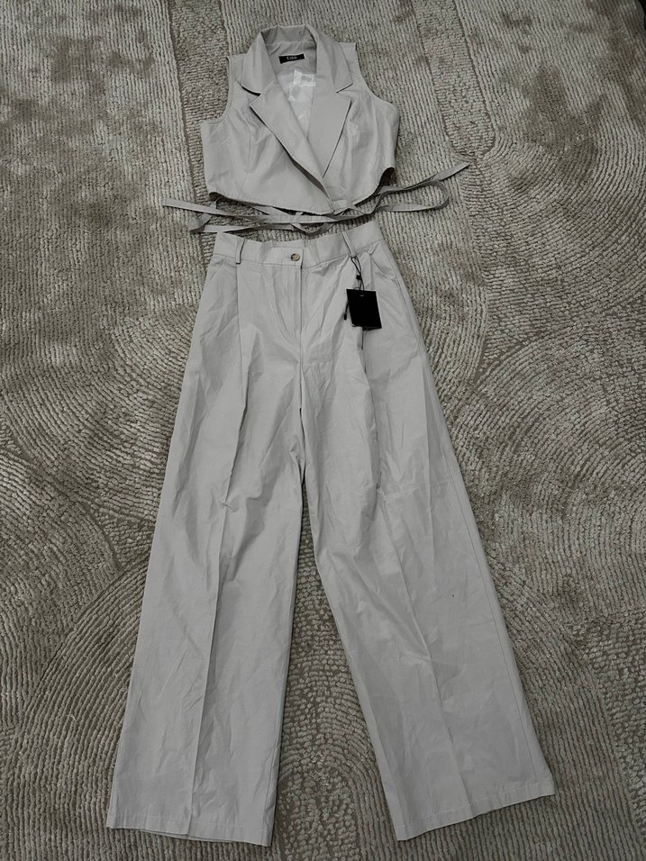 yelekli Kadın Takım elbise - Görsel 2