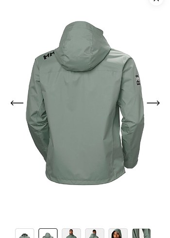 beymen helly hansen Gri Kapüşonlu Fermuarlı Erkek Mont - Görsel 4